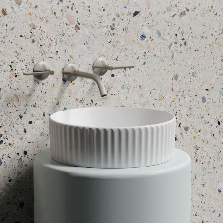 Раковина из сантехнического фарфора Ceramica Nova ELEMENT CN6057MW 40х40 накладная цвет белый без отверстий под смеситель