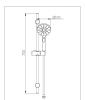 Душевой гарнитур Bravat Source D171BW-ENG настенный черный