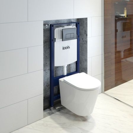 Комплект унитаз с инсталляцией и клавишей смыва IDDIS Basic BASC020i73