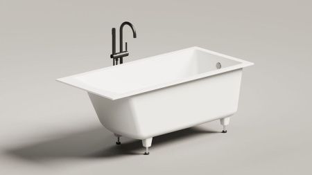 Ванна из искусственного камня Salini CASCATA 105011G 150х70 встраиваемая прямоугольная