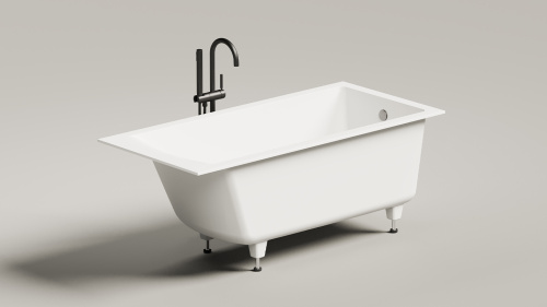 Ванна из искусственного камня Salini CASCATA 105021MF 150х70 встраиваемая прямоугольная - фото 3