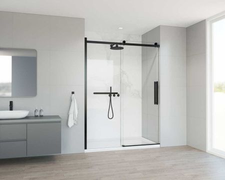 Душевая дверь Vincea Como Soft VDS-1CS150CLB 150х195 стекло прозрачное профиль черный