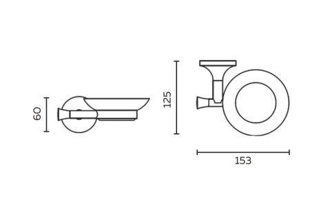 Мыльница AltroBagno Corposso AltroBagnoCorposo080714Gl