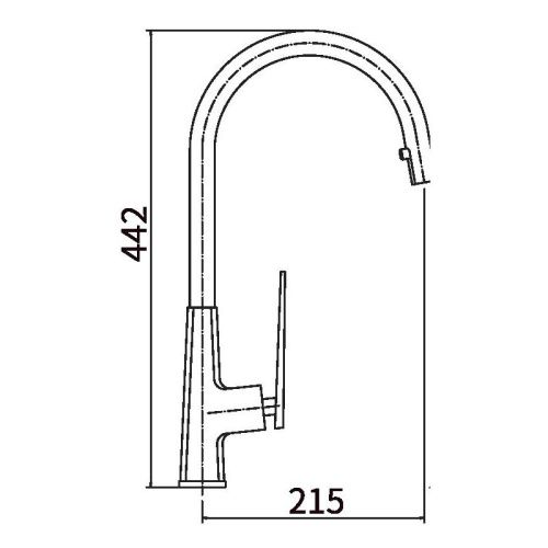 Смеситель для кухни Fashun A6057 на мойку хром - фото 3