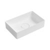Раковина из сантехнического фарфора Wellsee Pure BY Wellsee 150701000 40х30 накладная цвет белый без отверстий под смеситель
