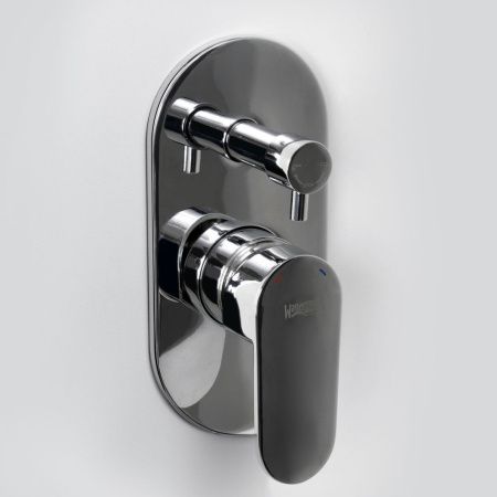 Смеситель для ванны и душа Wasserkraft Donau 5300 5341 встраиваемый в стену хром