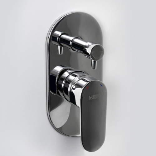 Смеситель для ванны и душа WasserKRAFT Donau 5300 5341 встраиваемый хром - фото 2