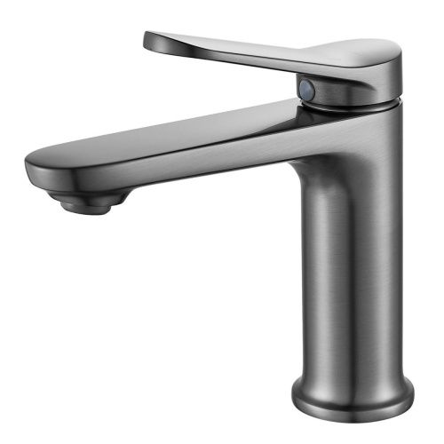 Смеситель Shevanik S43T S4301T на раковину оружейная сталь - фото 2