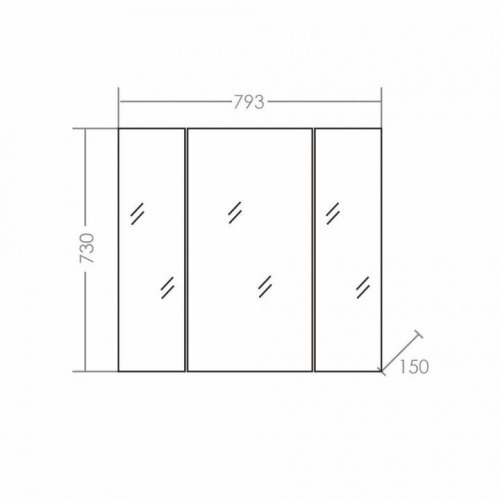 Зеркало-шкаф СанТа Стандарт 113010 79х16х73 подвесной цвет белый - фото 3 Зеркало-шкаф СанТа Стандарт 113010 79х16х73 подвесной цвет белый - фото 3
