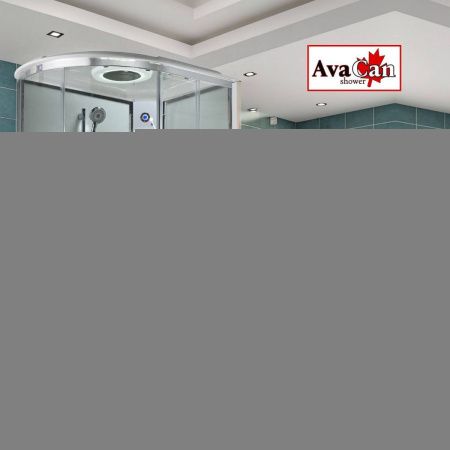 Душевая кабина AvaCan EM EM5912RLEDT 120х90 асимметричная с крышей ориентация правая