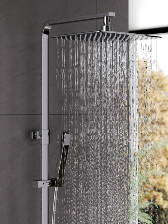 Душевая стойка Agger Great A2893300 настенная цвет хром