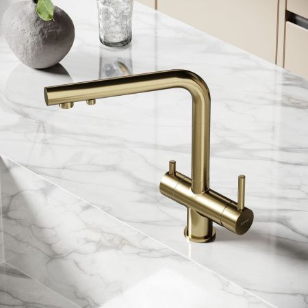 Смеситель для кухни Sancos Foster SC4014BG на мойку золото