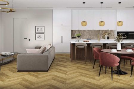 Кварцвиниловая плитка Damy Floor LONDON LVT 190902EL-07-LVT Шеффилд толщина 0.25 см 43 класс 590х118