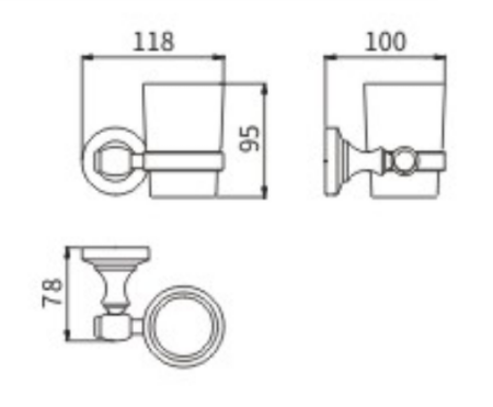 Стакан CeramaLux BIANCO 52002