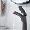 Смеситель Shevanik S4201T на раковину оружейная сталь