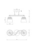 Светильник потолочный Freya Glasses (Бинокль) FR5156PL-02WG