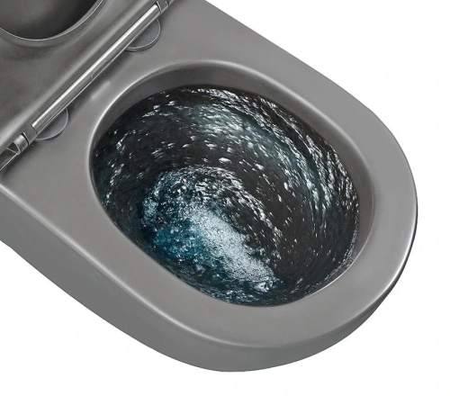 Унитаз подвесной Gid Tornado 62260Y серый матовый с сиденьем микролифт безободковый смыв торнадо - фото 2