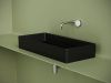Раковина из сантехнического фарфора Ceramica Nova ELEMENT CN6072MB 80х40 накладная цвет черный без отверстий под смеситель