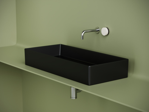 Раковина Ceramica Nova ELEMENT 80 см CN6072MB накладная цвет черный матовый - фото 4