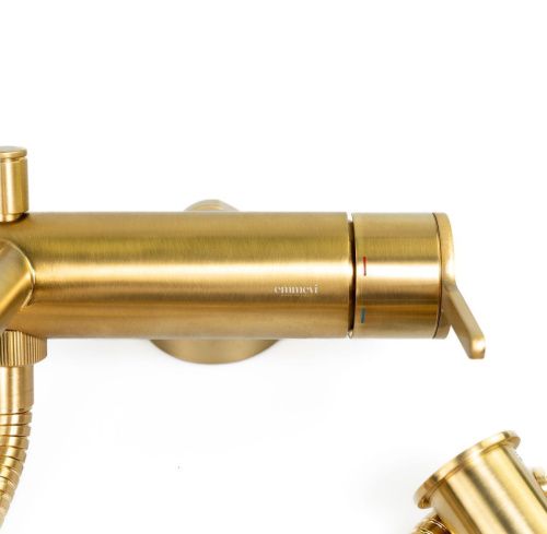 Смеситель Emmevi Filobrass 85001B/ORS настенный золото - фото 3
