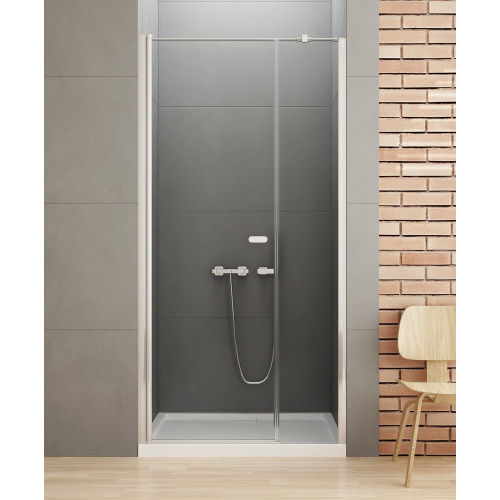 Душевая дверь New Trendy NEW SOLEO PLUS D-0141A/D-0094B 120х195 стекло прозрачное профиль хром глянцевый - фото 2