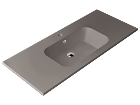 Раковина Berloni Bagno 52 см LAVQAVINCXR58 176 (2DCELAVCXQV121) встраиваемая цвет серый