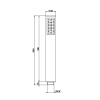 Душевая лейка Gessi Emporio shower 14372#031 цвет хром