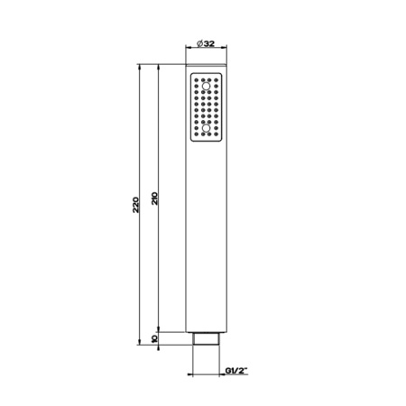 Душевая лейка Gessi Emporio shower 14372#031 цвет хром