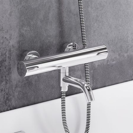 Смеситель для ванны и душа Damixa Scandinavian Pure 363000000 настенный хром с термостатом