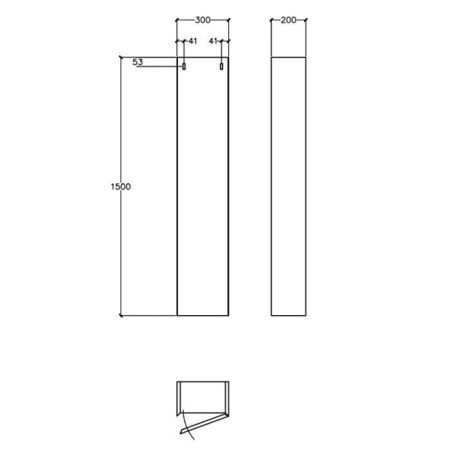 Шкаф-пенал Falper 7.0 R1003000000BQ 30х150 цвет белый