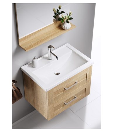 Тумба под раковину Aqwella Y FOS01072DS 66х45х49 подвесная цвет коричневый