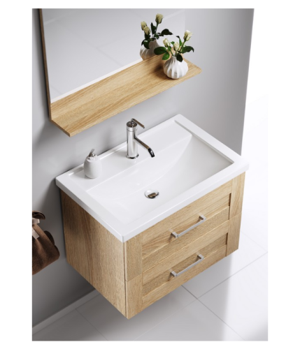 Тумба с раковиной Aqwella Foster FOS01072DS 66x45x49 подвесная - фото 3