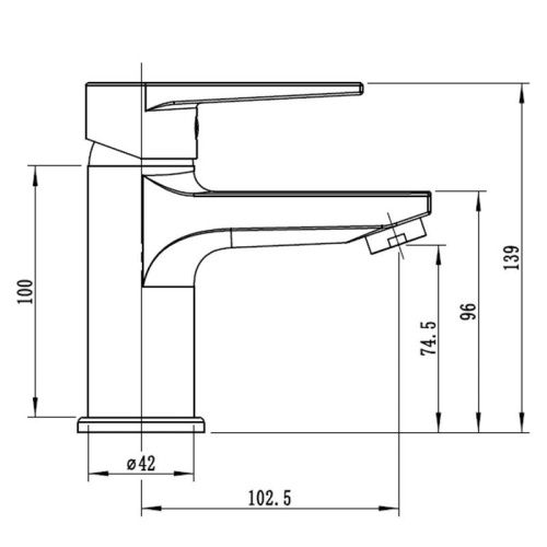 Смеситель Esko BT26B на раковину черный - фото 3