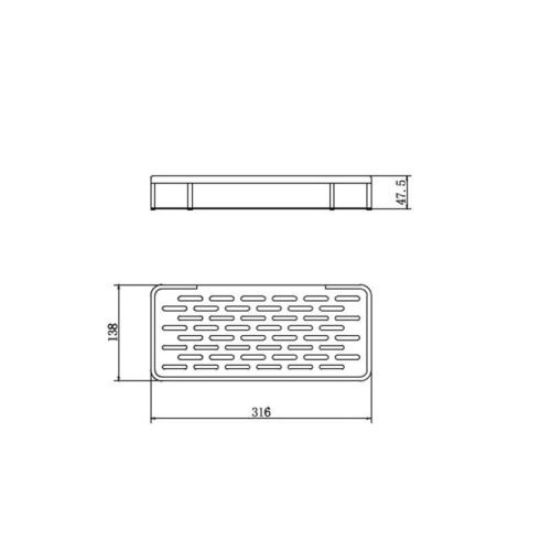Полка в ванную комнату Fashun A7326-7 - фото 3