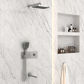 Душевая система Vincea VSFW-432T1CH встраиваемая в стену с термостатом