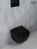 Унитаз подвесной Gid Tornado 62261Y черный матовый с сиденьем микролифт безободковый смыв торнадо