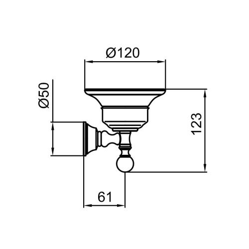 Мыльница Webert Karenina KA500101017 - фото 3