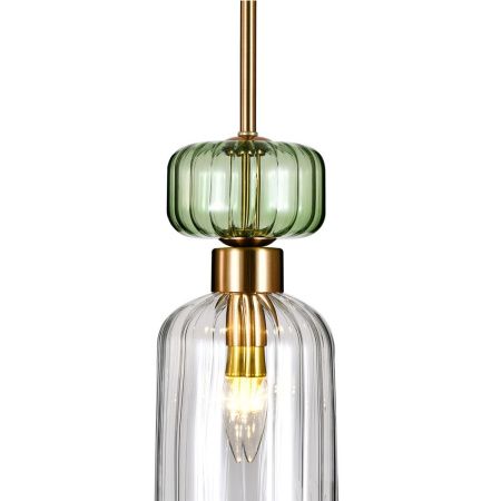 Светильник подвесной Escada Gloss (Глосс) 1141/1S Green/Clear