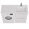 Раковина из искусственного камня Dreja Wing 100120R 120х50 подвесная цвет белый 1 отверстие под смеситель