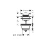 Донный клапан для раковины Hansgrohe 50100990 золото