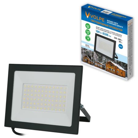 Прожектор Volpe ULF-Q519 100W/6500K IP65 220-240V BLACK