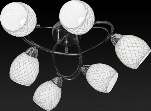 Люстра потолочная Toplight Janelle Black (Джанелле Блацк) TL7440X-06BP - фото 2