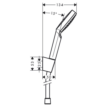 Душевой гарнитур Hansgrohe Crometta 26569400 настенный хром/белый