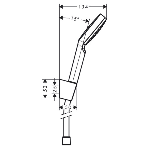 Душевой гарнитур Hansgrohe Crometta 26569400 настенный хром/белый - фото 2