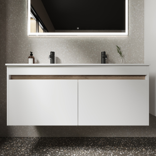 Тумба под раковину Sancos Smart SM120-2W 119х45х50 настенная - фото 4