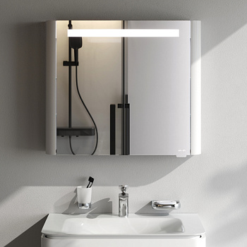 Зеркало-шкаф Am.Pm Sensation M30MCR0801WG 80х15х70 подвесной цвет белый Зеркало-шкаф Am.Pm Sensation M30MCR0801WG 80х15х70 подвесной цвет белый