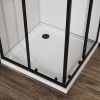 Душевой уголок Vincea City VSS-5CT900CLB 90х90 стекло прозрачное профиль черный без поддона