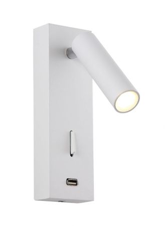 Светильник настенный Crystal Lux CLT 210 CLT 210W USB WH