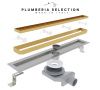 Душевой лоток Plumberia Selection PST IN-TILE PST100OB 100х5 черный