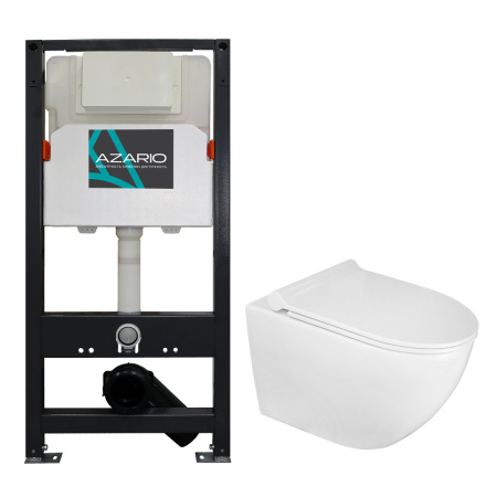 Комплект унитаз с инсталляцией  Azario  AZ-501A+AZ-2196 Комплект унитаз с инсталляцией  Azario  AZ-501A+AZ-2196